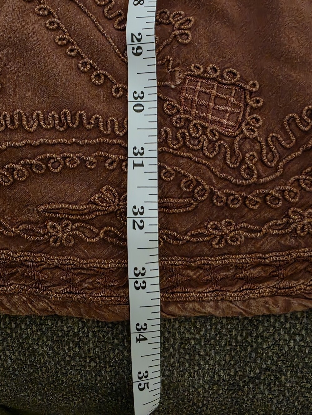 Solitaire Rust Embroidered Peasant Midi Dress/Tunic size 1X - Picture 11 of 11